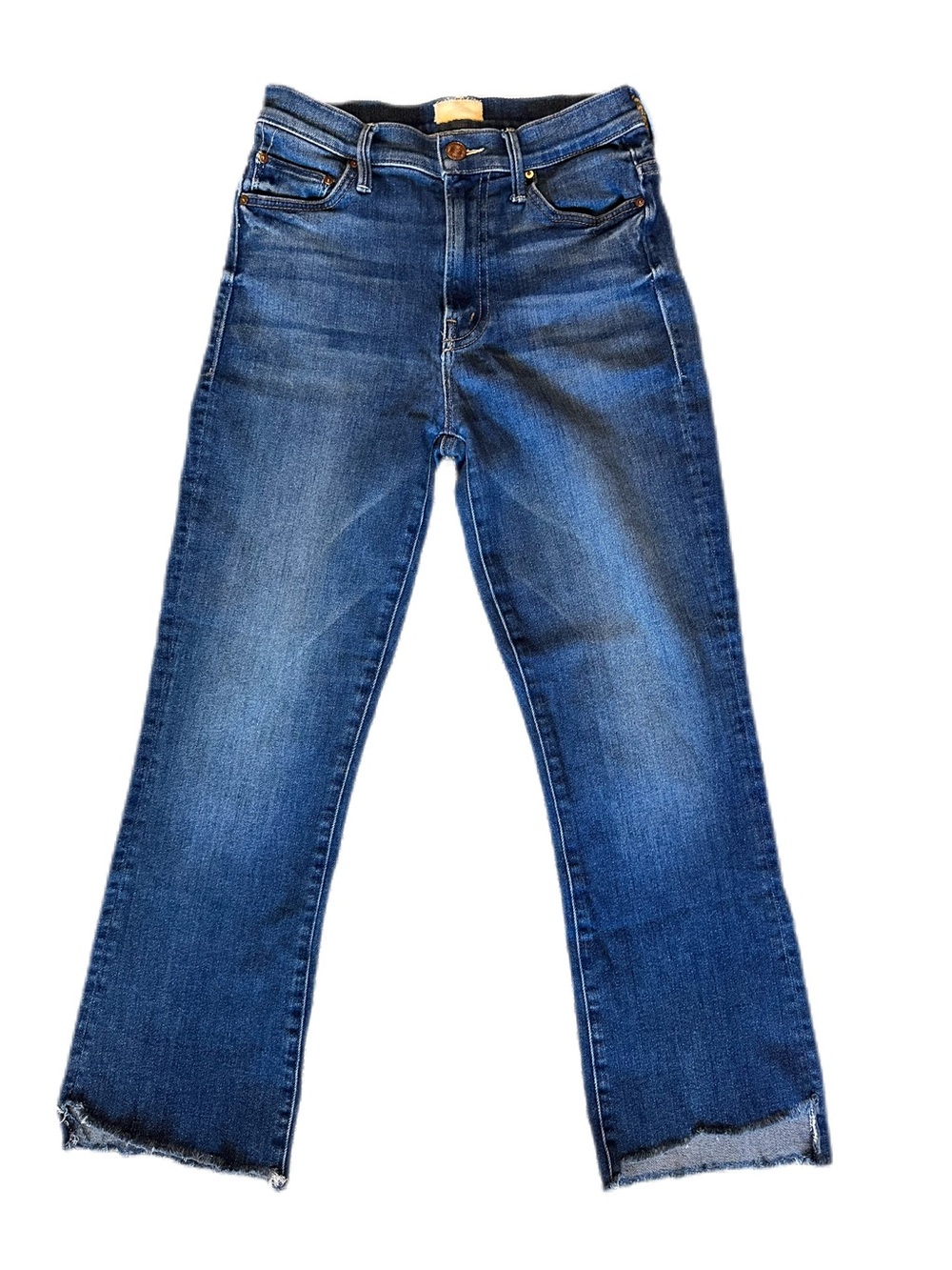 MOTHER The Insider Crop Step Fray Sweet And Sassy Jeans Size 25